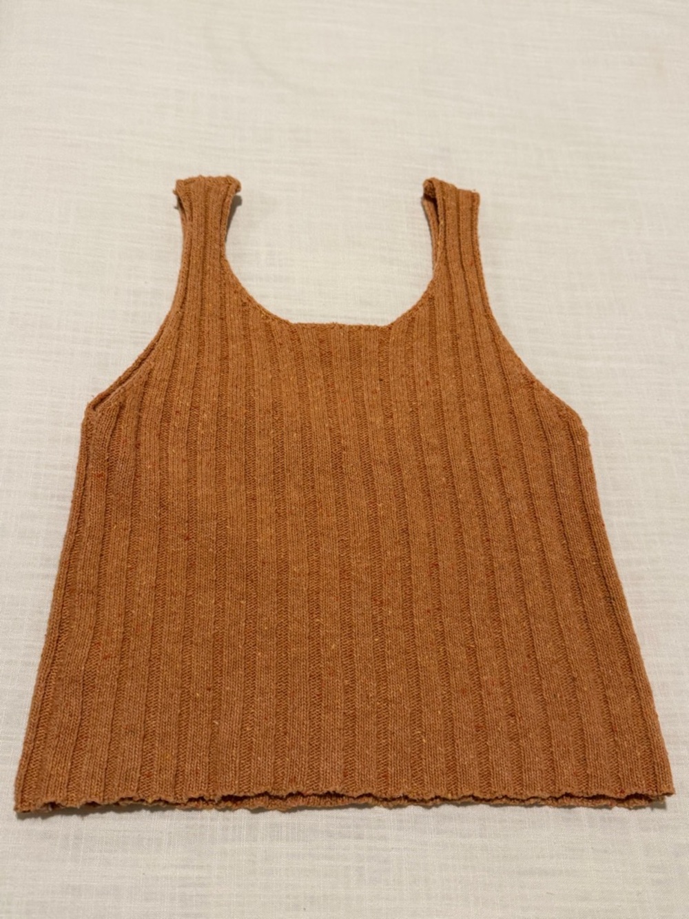 Sweater Button-Front Knit Tank - Rust - Picture 4 of 4